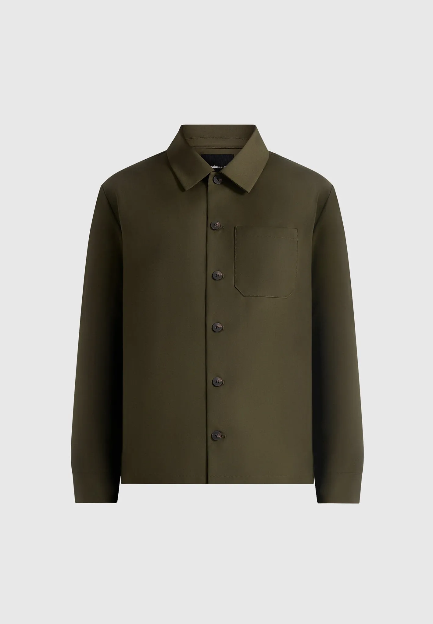Valentin - Classic Tailored Long Sleeve Shirt - Olive sold by Maniere De Voir product image thumbnail 5