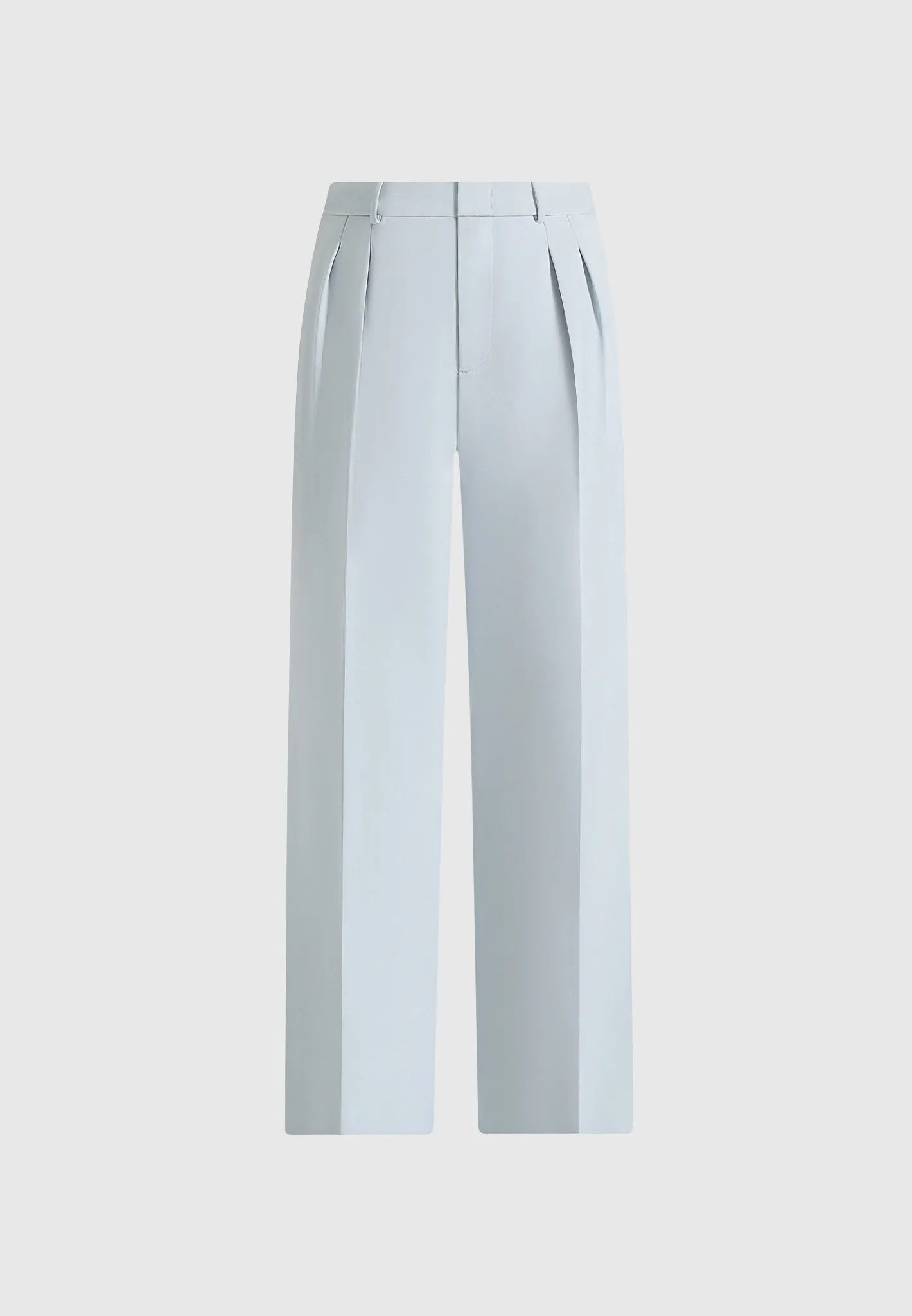 Julie - Tailored Twin Pleat Trousers - Pale Blue sold by Maniere De Voir product image thumbnail 5