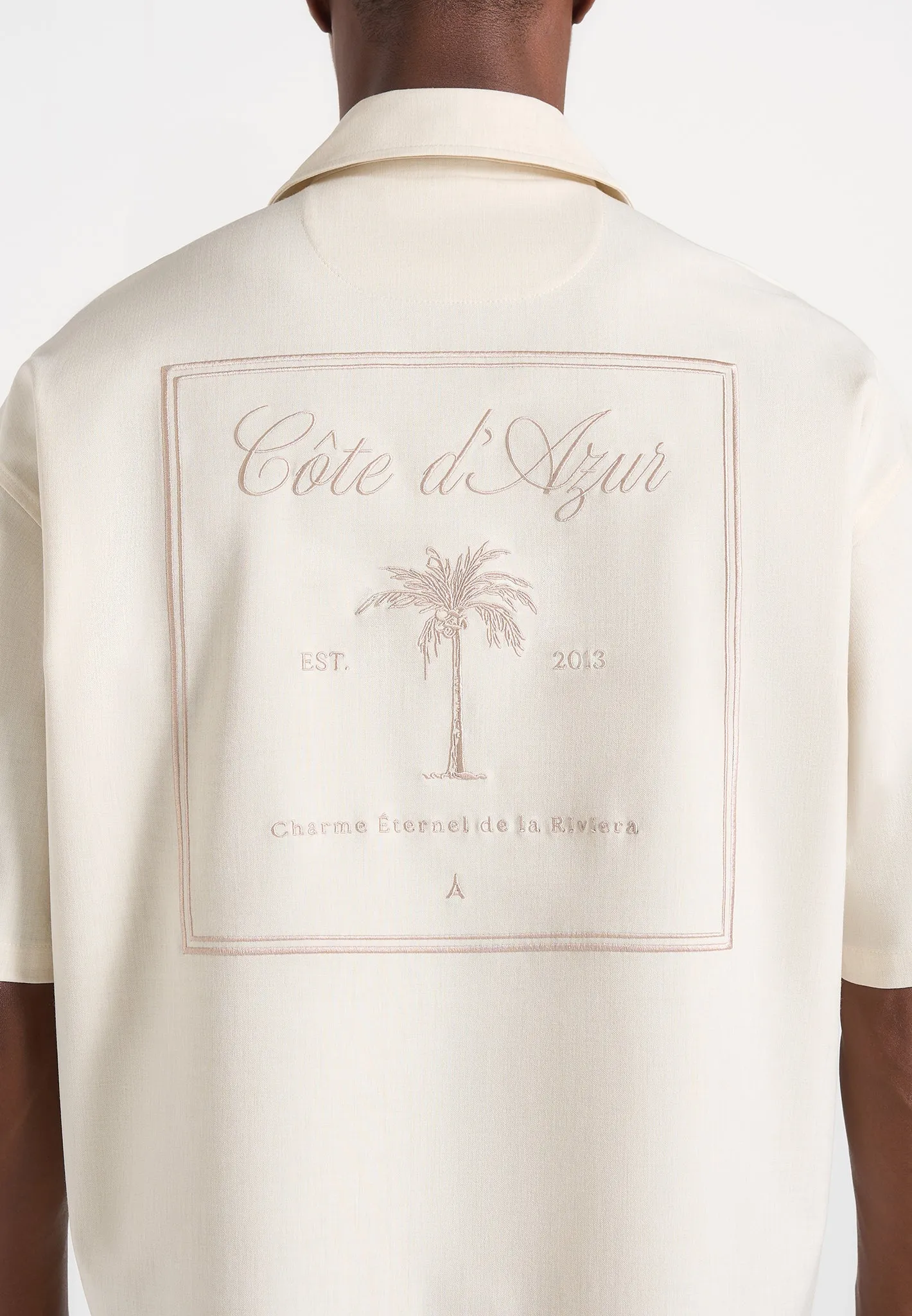 Alexis - Unisex Cote d'Azur Boxy Shirt - Cream sold by Maniere De Voir product image thumbnail 5