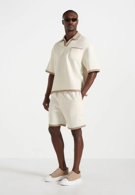 Reuben - Crochet Detail Shorts - Cream made by Maniere De Voir