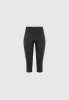 Angled Waist Capri Leggings - Black sold by Maniere De Voir