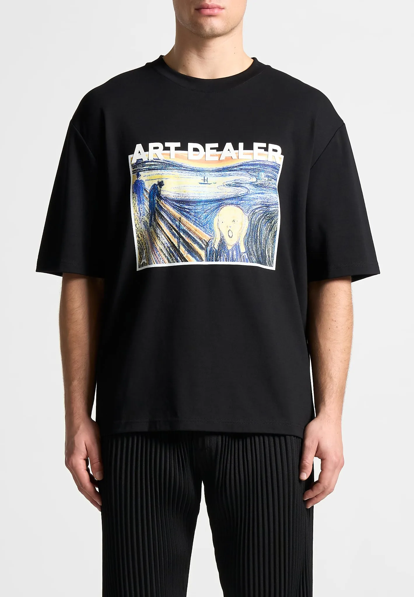 Art Dealer Graphic T-Shirt - Black sold by Maniere De Voir product image thumbnail 3