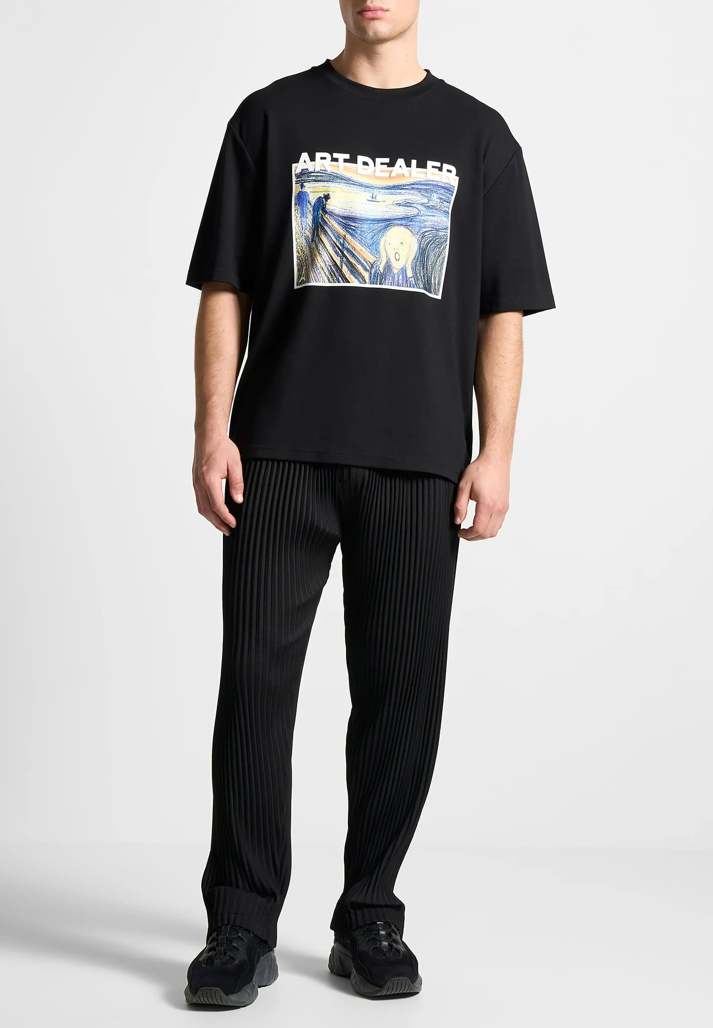 Art Dealer Graphic T-Shirt - Black sold by Maniere De Voir product image thumbnail 2