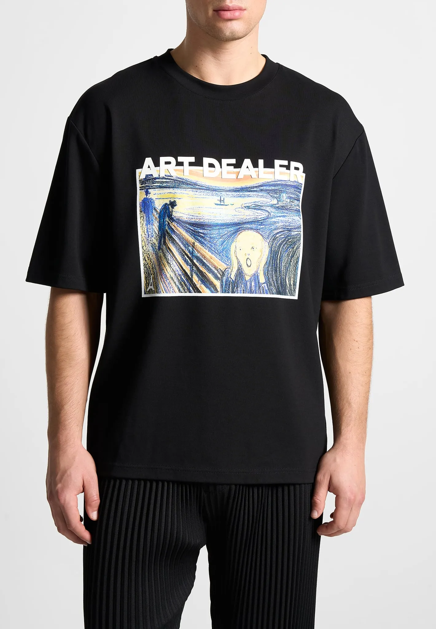 Art Dealer Graphic T-Shirt - Black sold by Maniere De Voir product image thumbnail 4