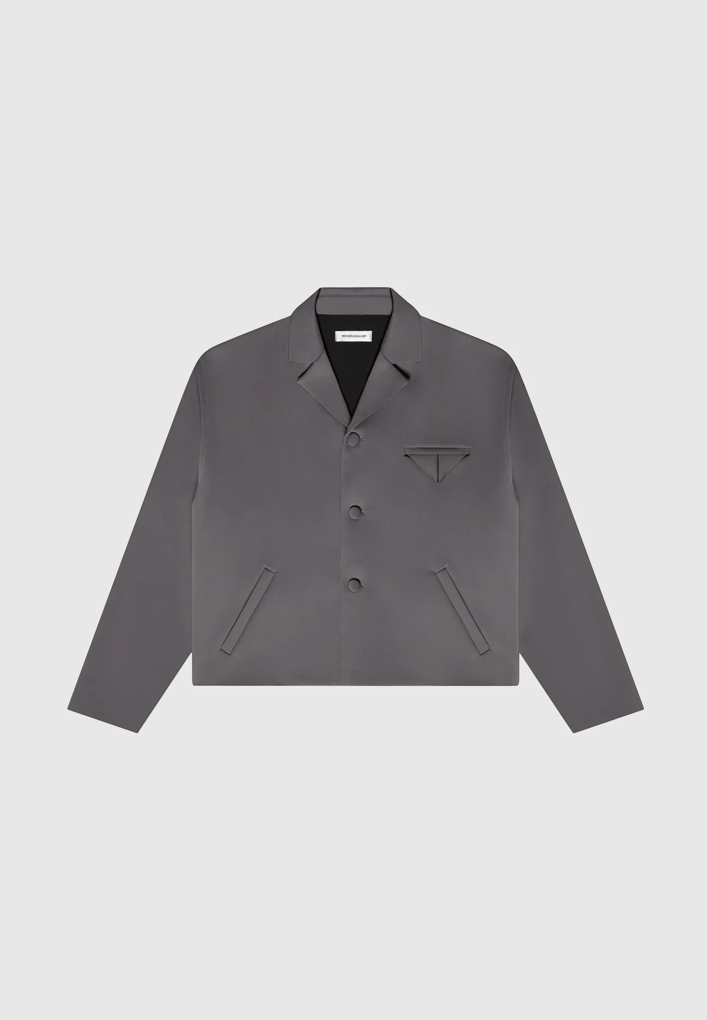 Neoprene Boxy Jacket - Grey sold by Maniere De Voir product image thumbnail 2