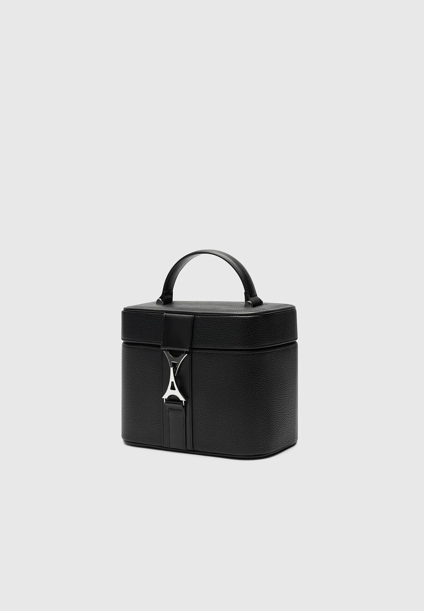 Leather Eiffel Clasp Vanity Case - Black sold by Maniere De Voir product image thumbnail 4