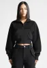 Zip Through Loopback Track Jacket - Black sold by Maniere De Voir