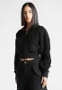 Zip Through Loopback Track Jacket - Black sold by Maniere De Voir