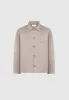 Textured Tailored Long Sleeve Shirt - Taupe sold by Maniere De Voir