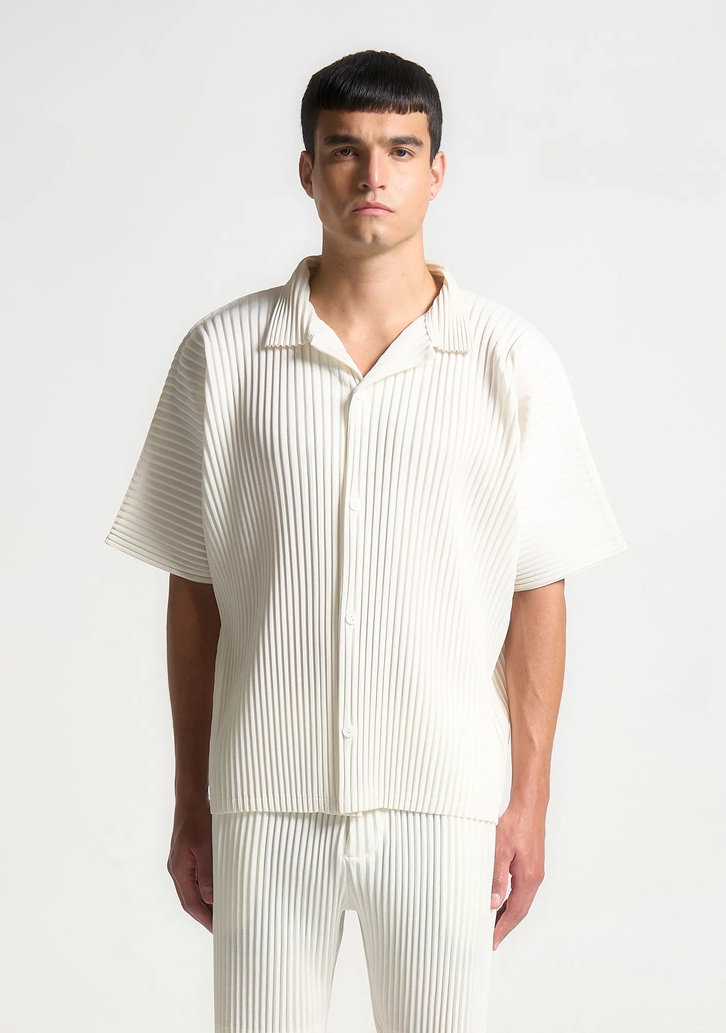 Pascal - Pleated Shirt - Off White sold by Maniere De Voir product image thumbnail 5