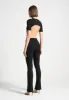 Knitted Backless Jumpsuit - Black sold by Maniere De Voir