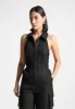 Tailored Halterneck Cargo Jumpsuit - Black sold by Maniere De Voir