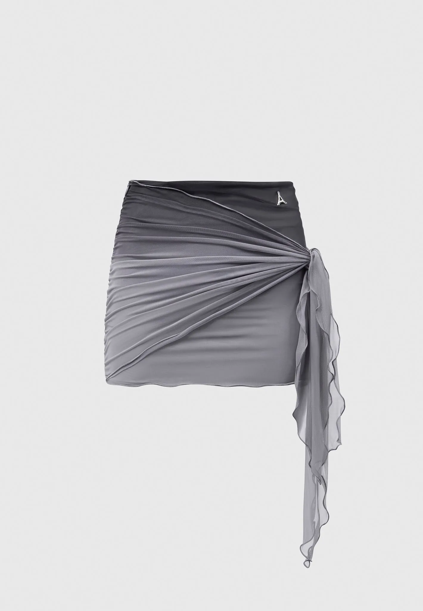 Ombre Mesh Mini Skirt - Grey sold by Maniere De Voir product image thumbnail 2