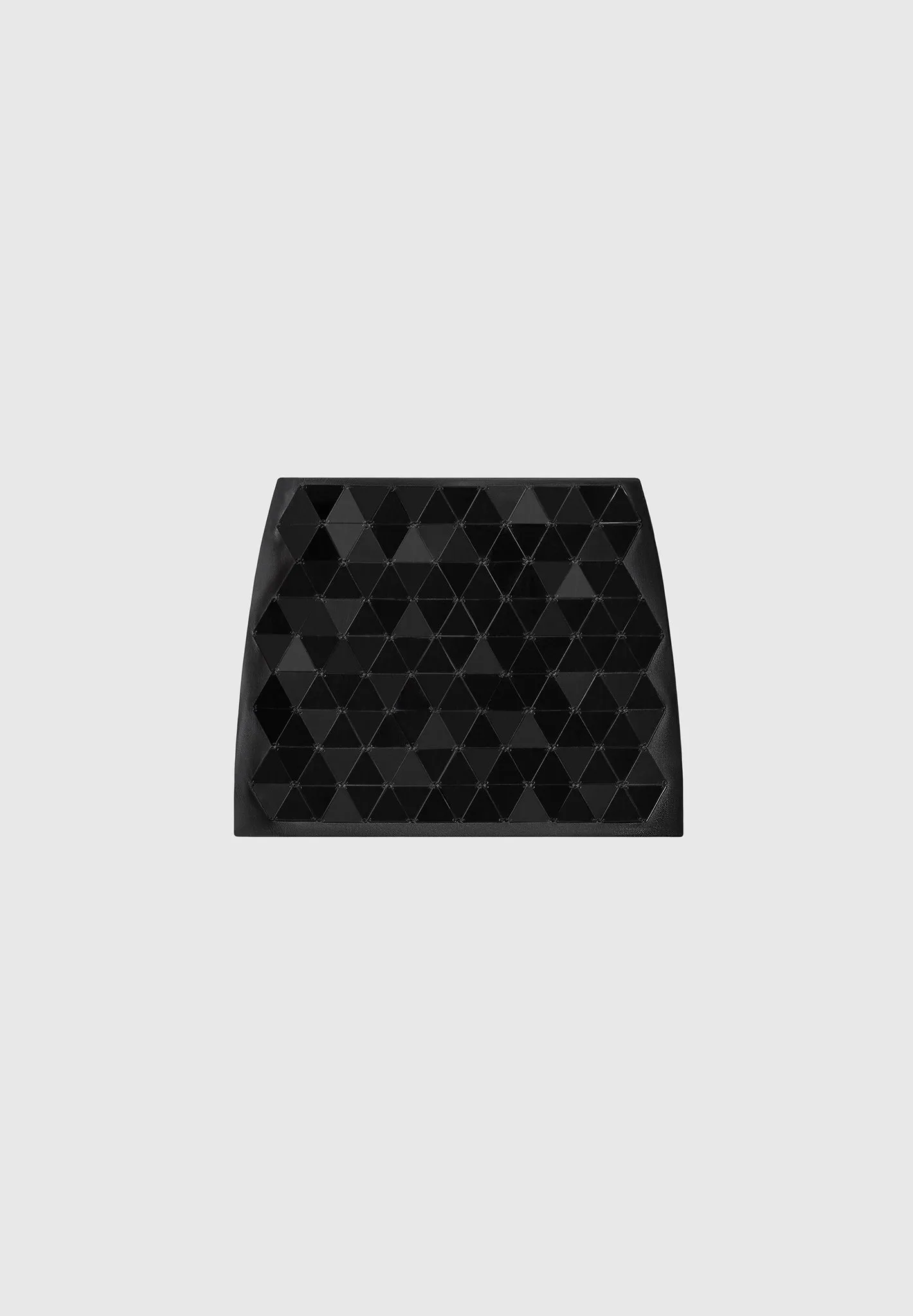 Leather Mirrored Mini Skirt - Black/Black sold by Maniere De Voir product image thumbnail 5