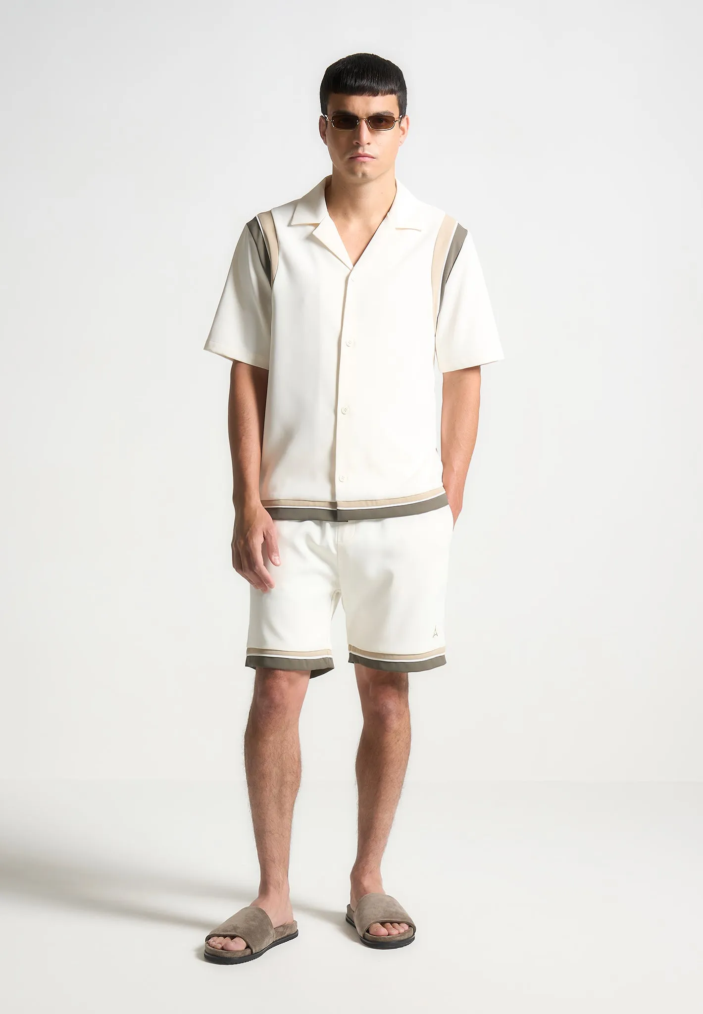 Varsity Shorts - Cream sold by Maniere De Voir