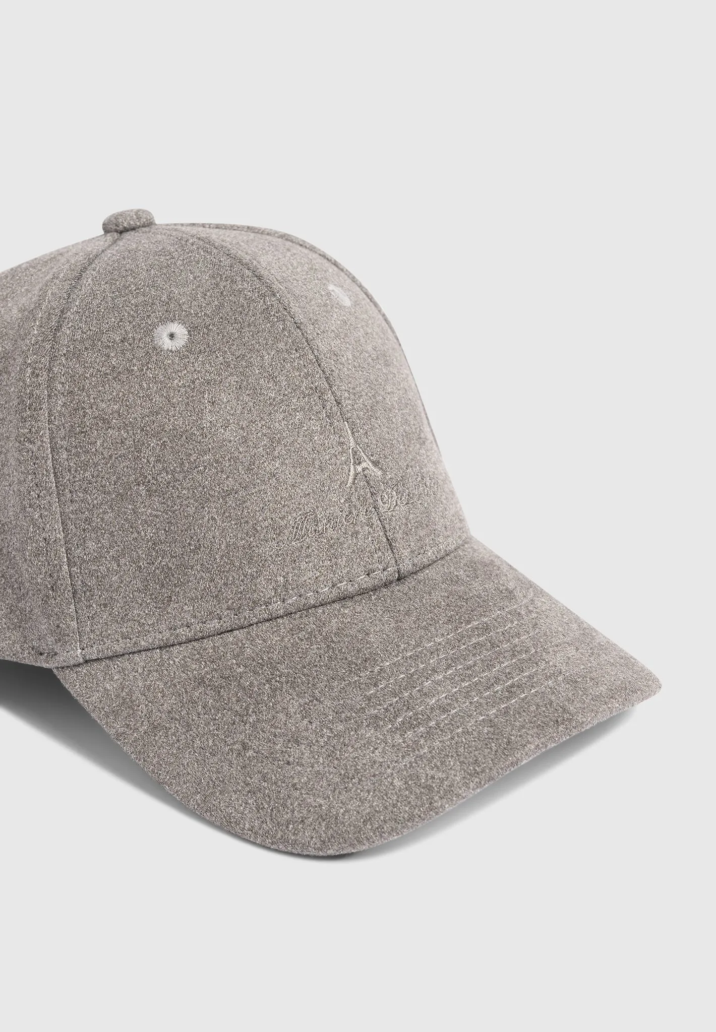 Florent - Signature Suede Cap - Grey sold by Maniere De Voir product image thumbnail 4
