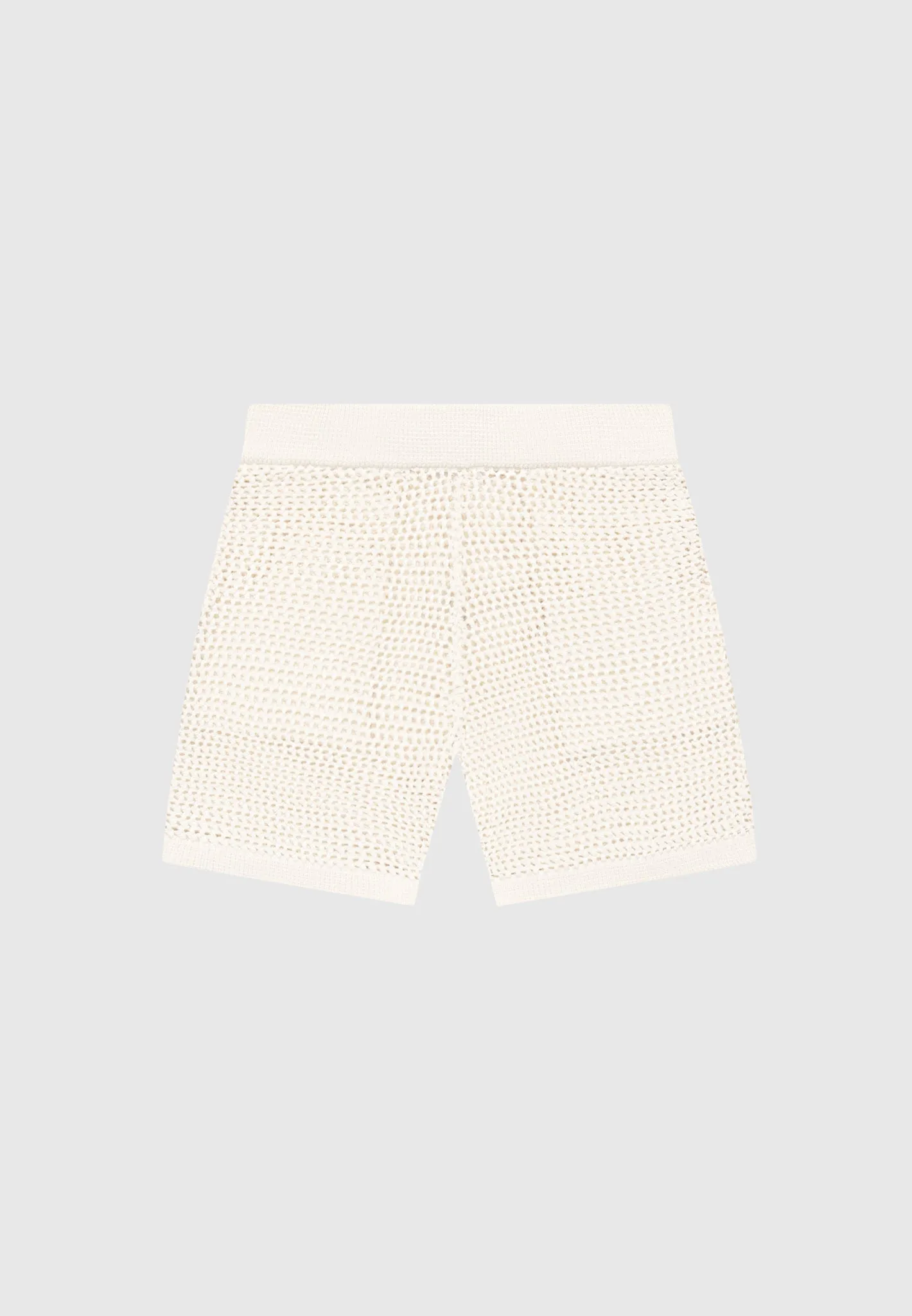 Crochet Knit Shorts - Cream sold by Maniere De Voir product image thumbnail 2