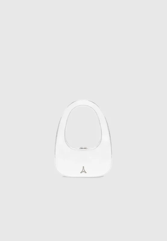 Structured Handbag - Silver Chrome sold by Maniere De Voir