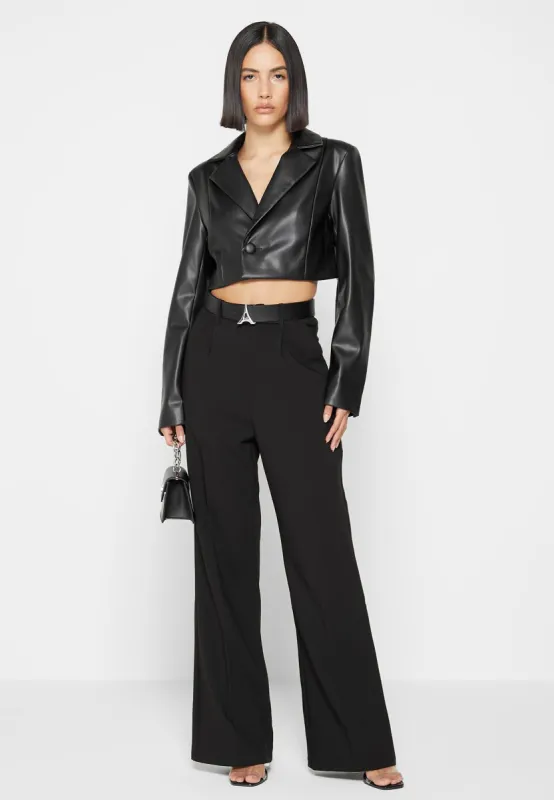 Eiffel Belt Trousers - Black sold by Maniere De Voir
