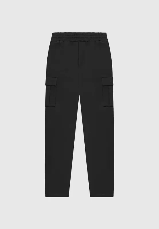 Twill Cargo Regular Fit Pants - Black sold by Maniere De Voir