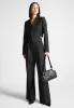 Dina - Asymmetric Tailored Cropped Blazer - Black sold by Maniere De Voir
