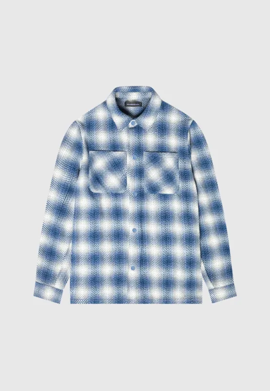 Check Overshirt - Blue sold by Maniere De Voir