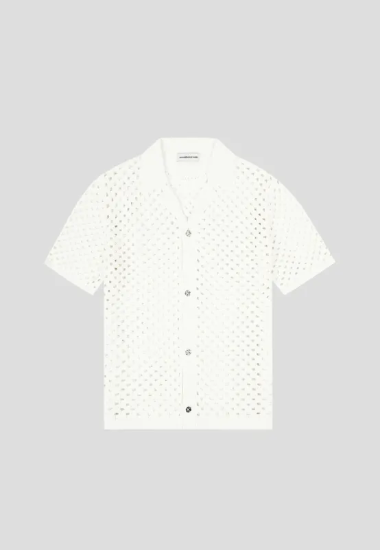 Crochet Shirt - Off White sold by Maniere De Voir