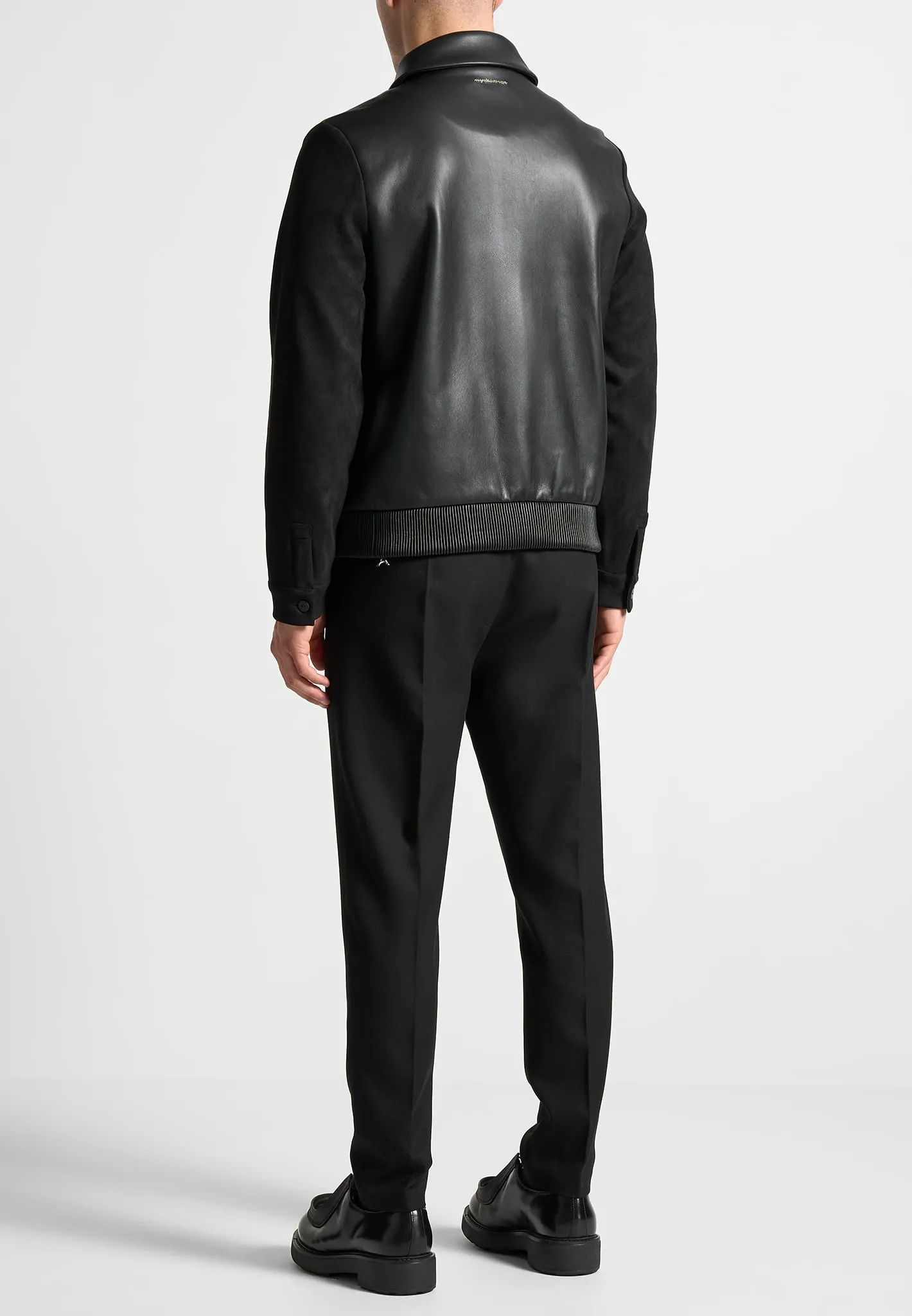 Leather & Suede Jacket - Black sold by Maniere De Voir product image thumbnail 5