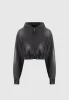 Washed Denim Jersey Hoodie - Washed Black sold by Maniere De Voir