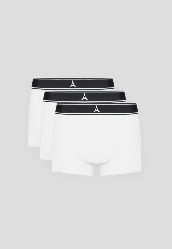 L'Eiffel Boxers Pack of 3 - White sold by Maniere De Voir
