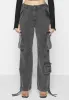 Mid Rise Cargo Pants - Washed Grey sold by Maniere De Voir