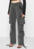Mid Rise Cargo Pants - Washed Grey sold by Maniere De Voir