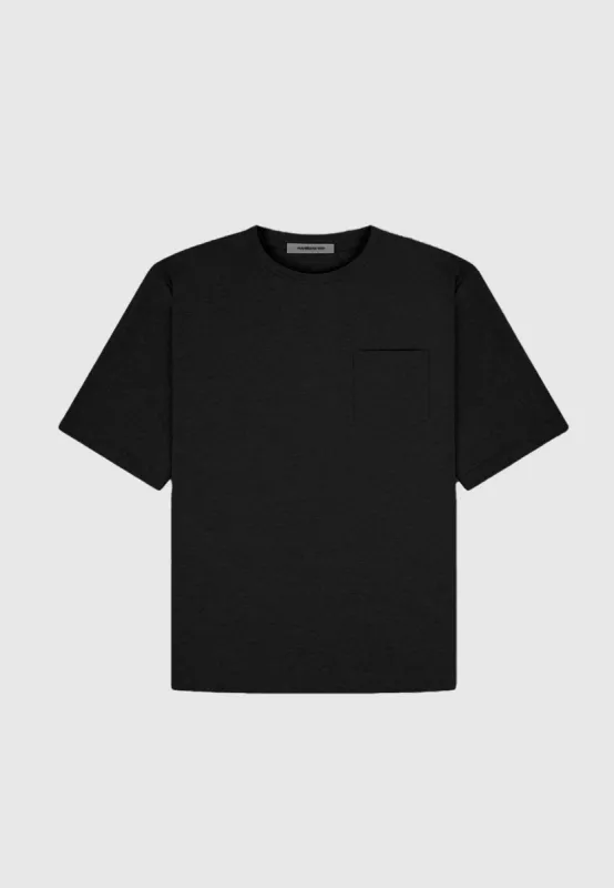 Oversized Fit Cotton T-Shirt - Black sold by Maniere De Voir