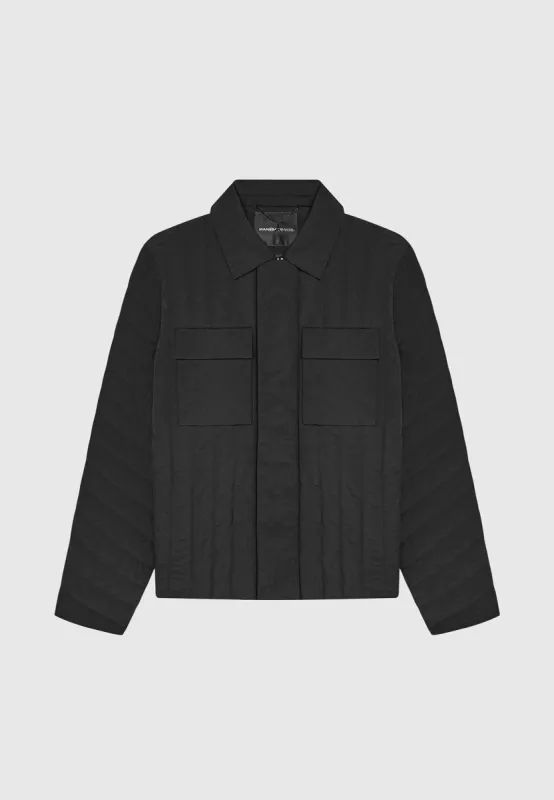 Quilted Harrington Jacket - Black sold by Maniere De Voir