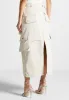 Cargo Midaxi Skirt - Beige sold by Maniere De Voir