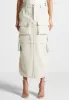 Cargo Midaxi Skirt - Beige sold by Maniere De Voir