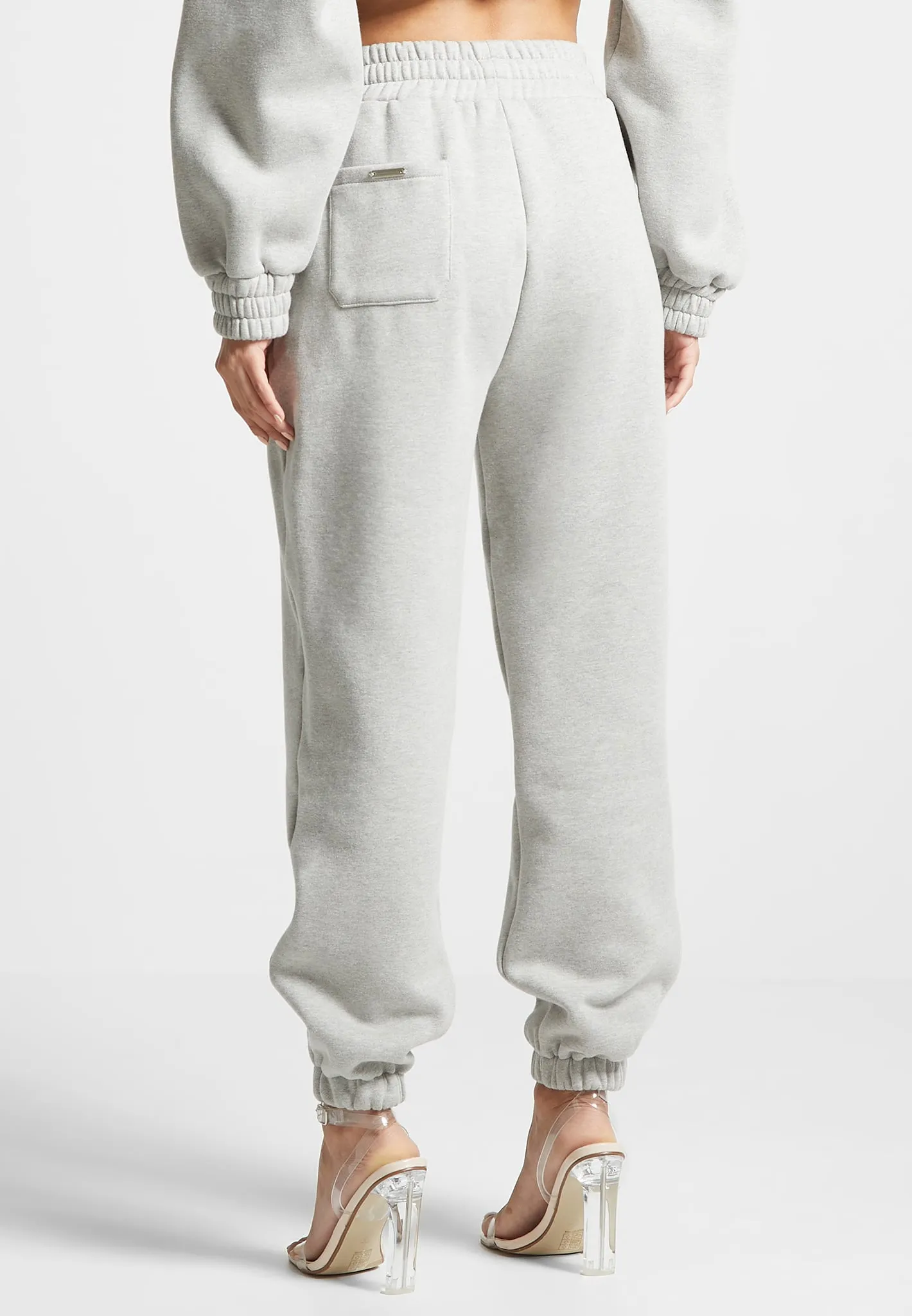 Éternelle 420GSM Eiffel Embossed Joggers - Grey sold by Maniere De Voir product image thumbnail 4