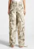 High Waisted Camo Cargo Pants - Beige sold by Maniere De Voir