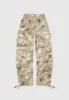 High Waisted Camo Cargo Pants - Beige sold by Maniere De Voir