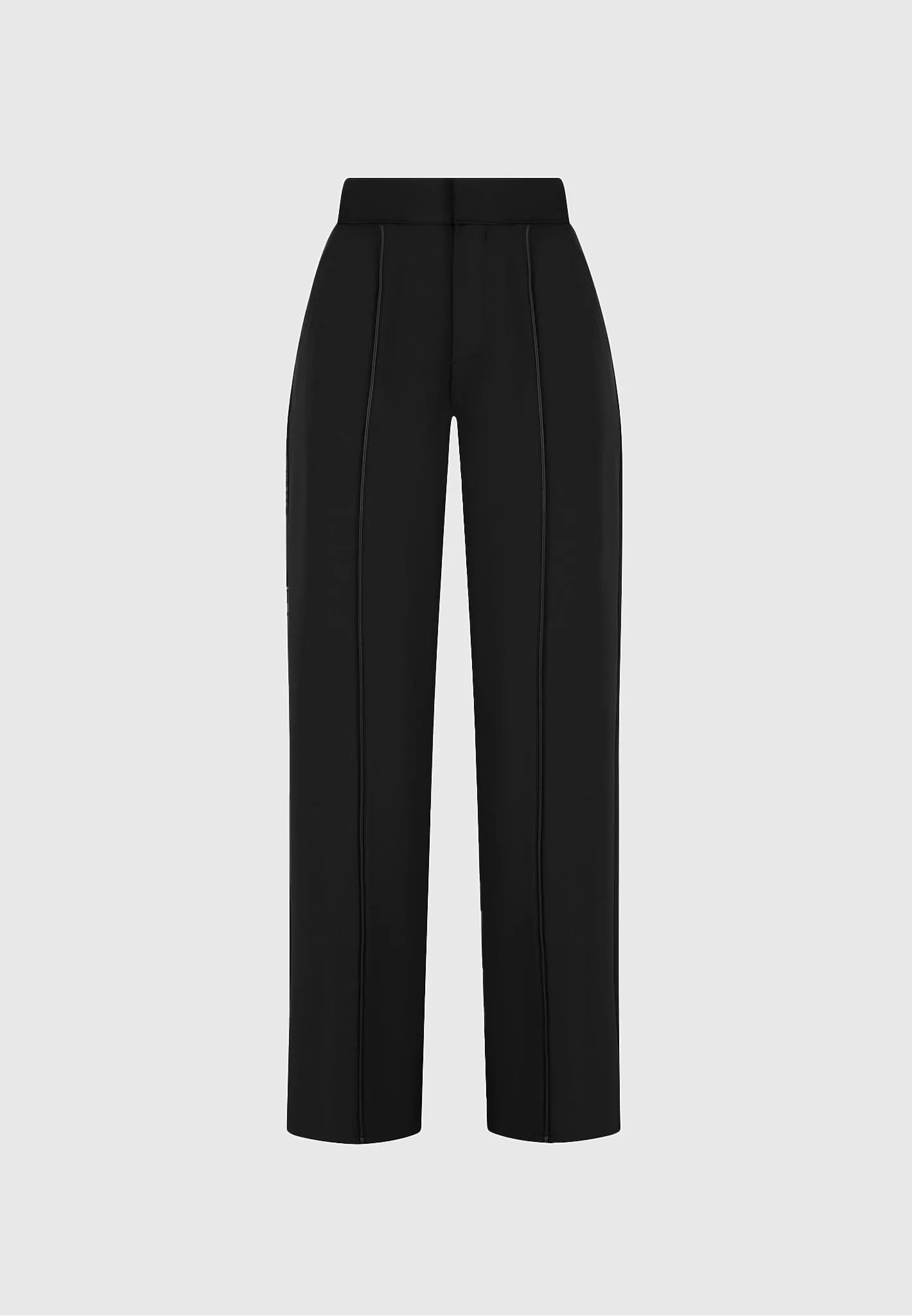 Trousers with Leather Pintuck - Black sold by Maniere De Voir product image thumbnail 2