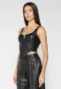 Leather Corset Top - Black sold by Maniere De Voir