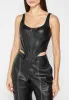 Leather Corset Top - Black sold by Maniere De Voir