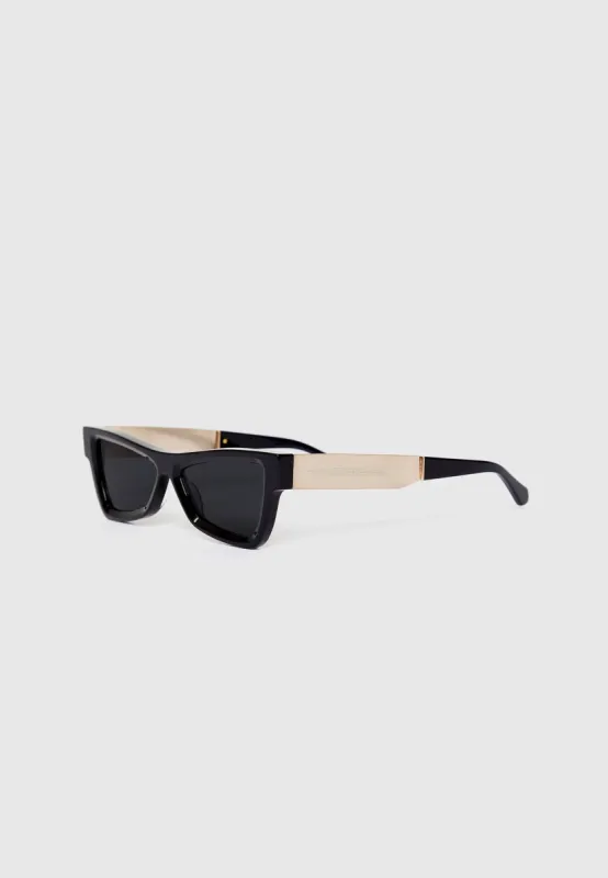 Corsica Sunglasses - Gloss Black sold by Maniere De Voir