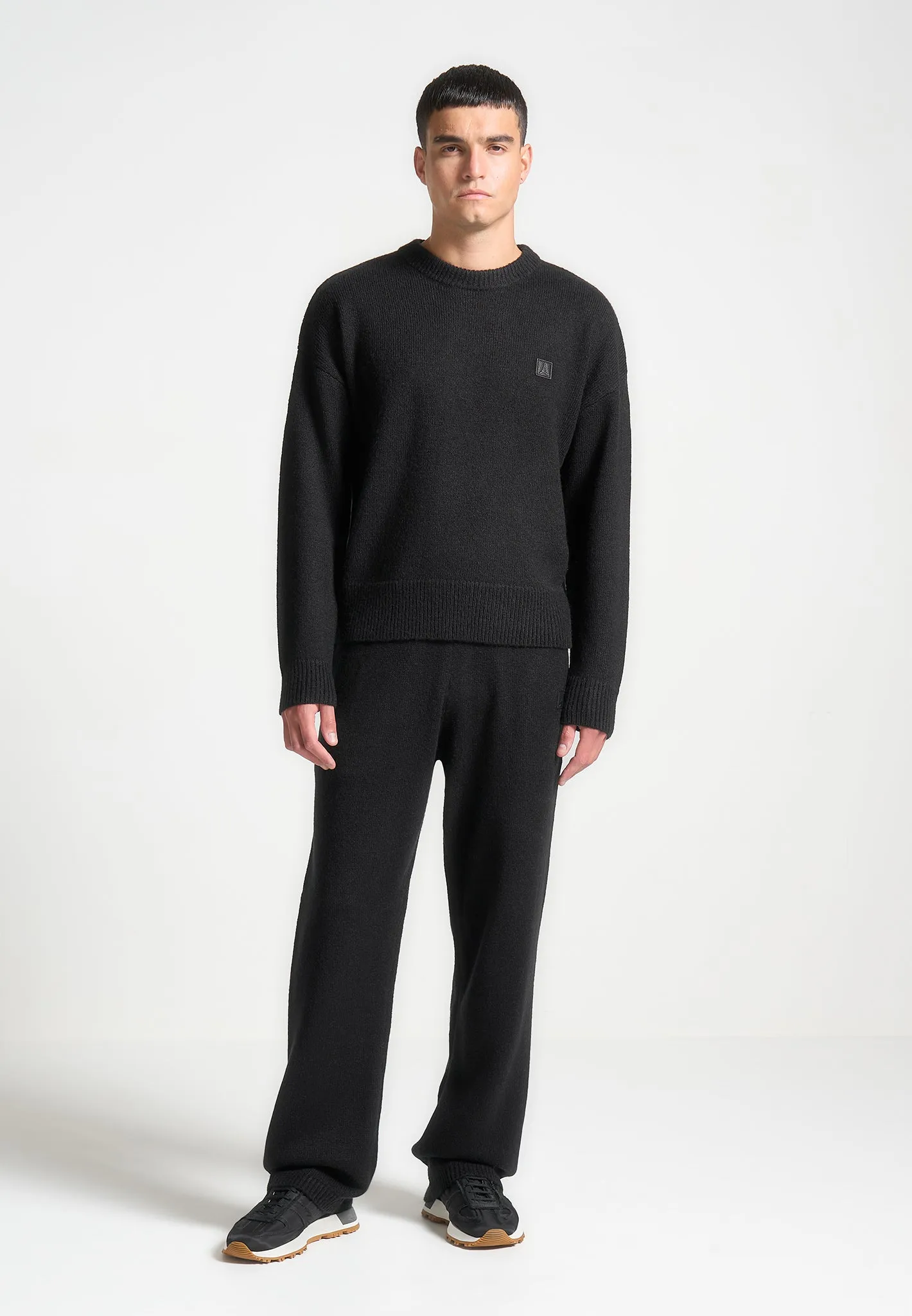 Signature Knit Crewneck Jumper - Black sold by Maniere De Voir product image thumbnail 2