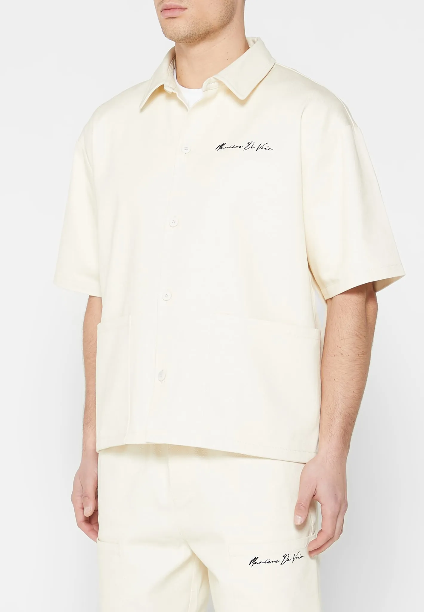 Eiffel Twill Shirt - Cream sold by Maniere De Voir product image thumbnail 5