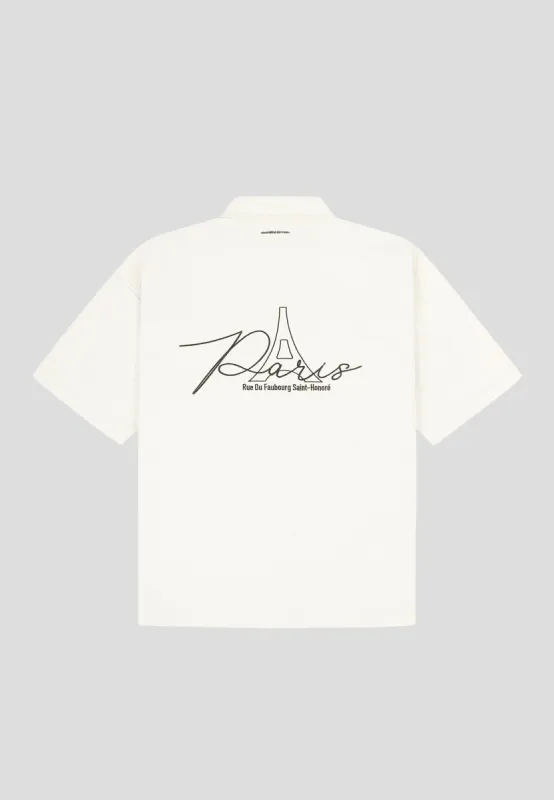 Eiffel Twill Shirt - Cream sold by Maniere De Voir