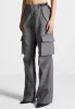 Tailored Cargo Trousers - Grey/Black sold by Maniere De Voir