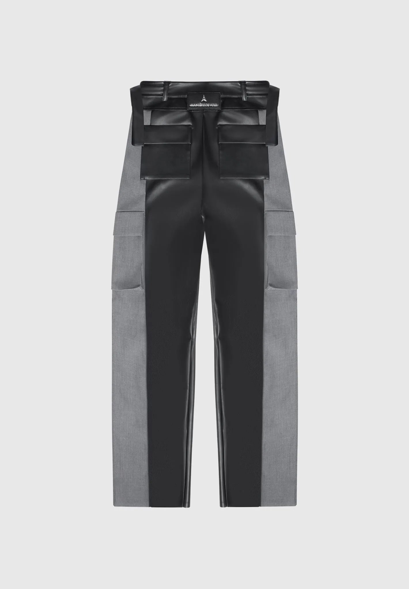Tailored Cargo Trousers - Grey/Black sold by Maniere De Voir product image thumbnail 2