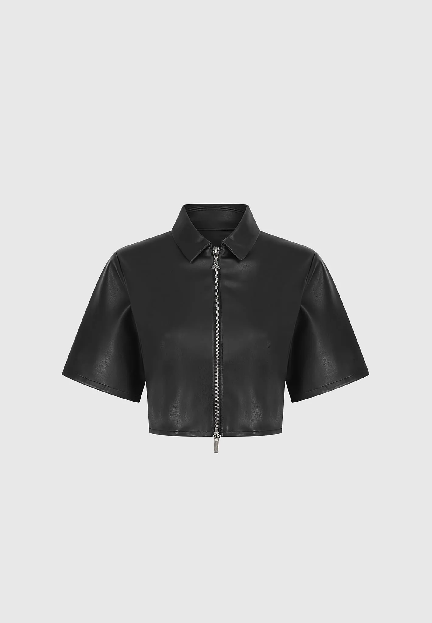 Leather Shirt - Black sold by Maniere De Voir product image thumbnail 5