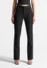 Rhinestone Tailored Straight Leg Trousers - Black sold by Maniere De Voir
